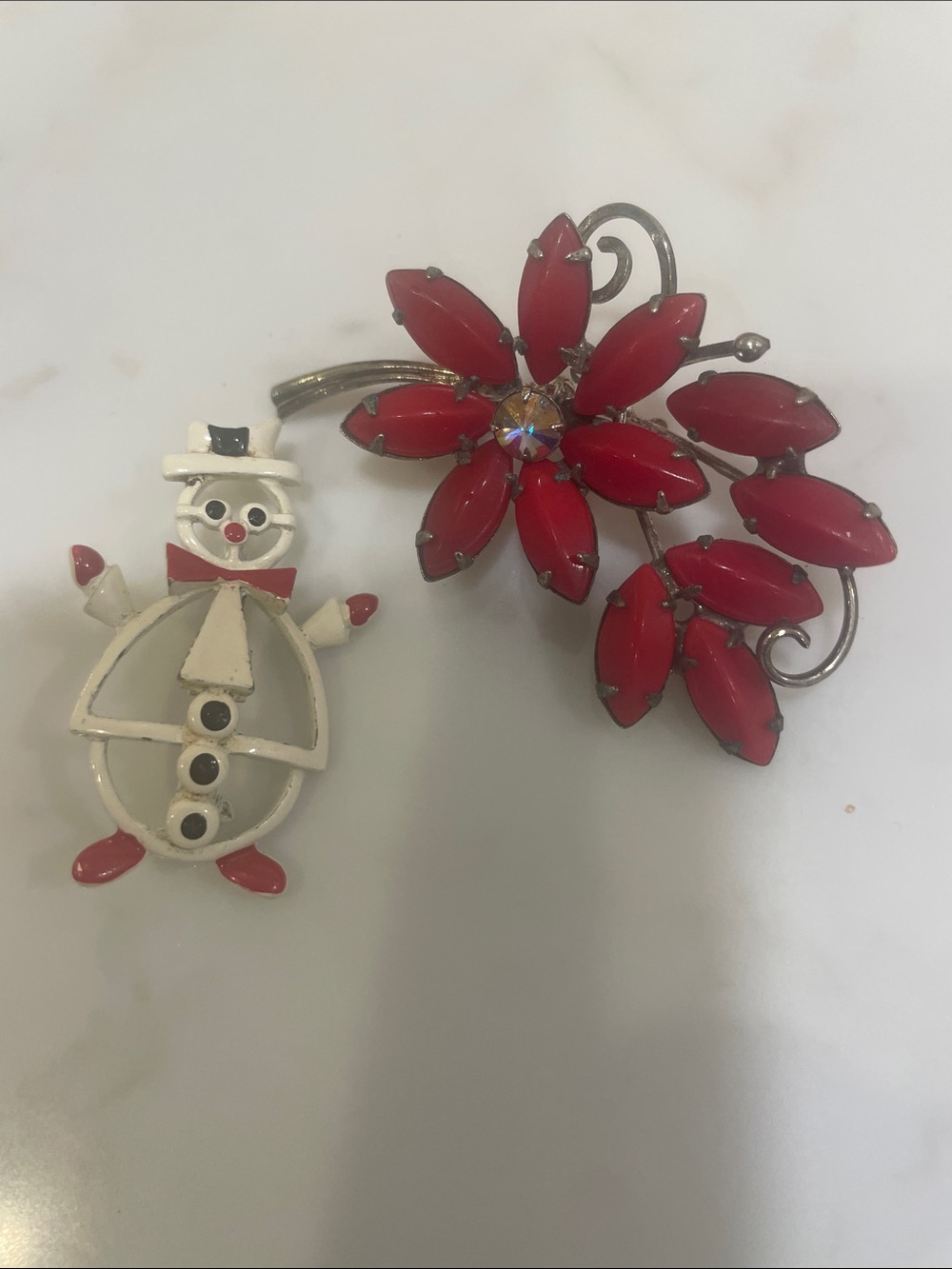 Vintage holiday pins